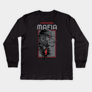 Super bosses mafia Kids Long Sleeve T-Shirt